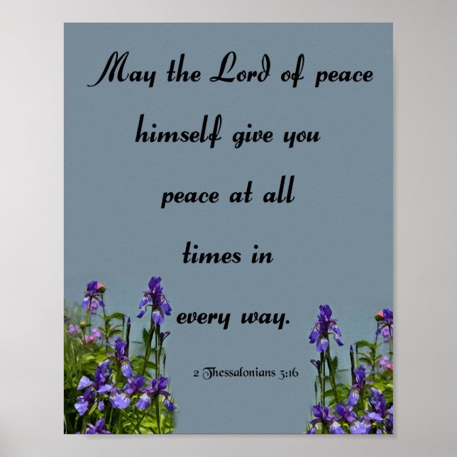 Poster O Senhor da Paz, Bíblia Verse (Frente)