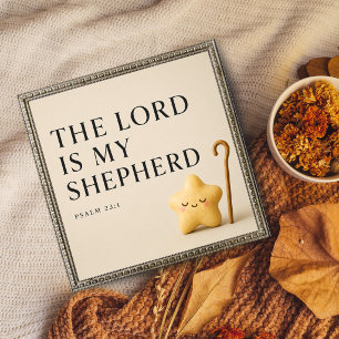 Poster O Senhor é Meu Pastor   Salmo 23:1   Creme