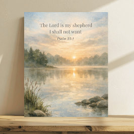 Poster O Senhor é Meu Pastor Salmo 23:1 Cristão