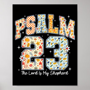 Poster O Senhor É Meu Pastor Salmo 23 Bíblia Cristã V