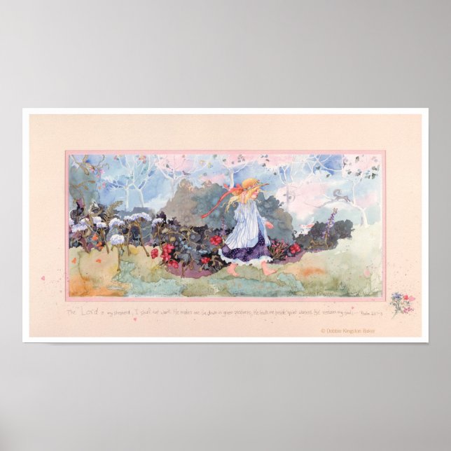 Póster O SENHOR é minha pastora-pastora. (Frente)