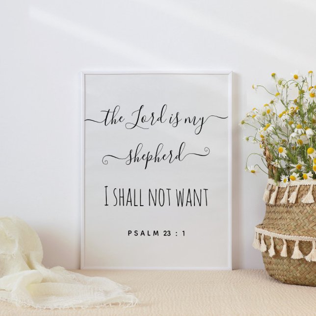 Poster O Senhor É O Meu Escrito De Pastor (Criador carregado)