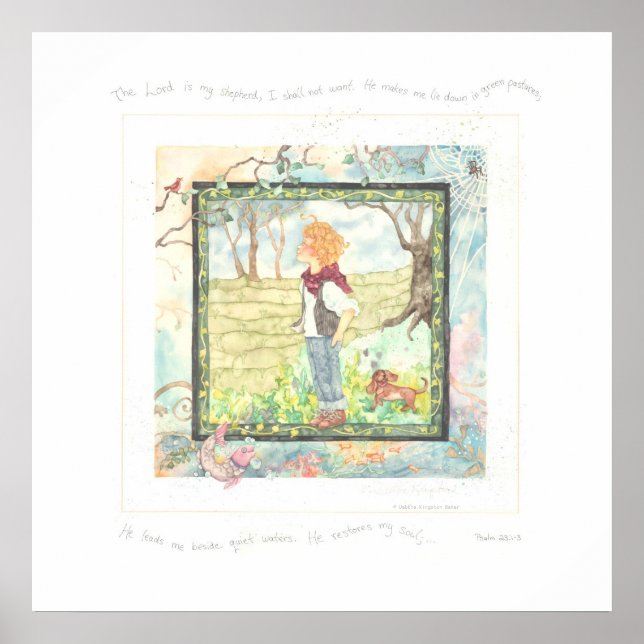 Poster O SENHOR é o meu pastor (Frente)