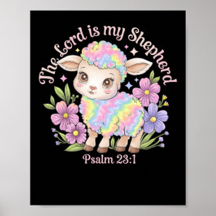 Poster O Senhor É O Meu Pastor Páscoa Christian Faith Bib