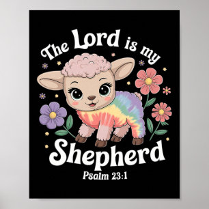 Poster O Senhor É O Meu Pastor Páscoa Christian Faith Bib