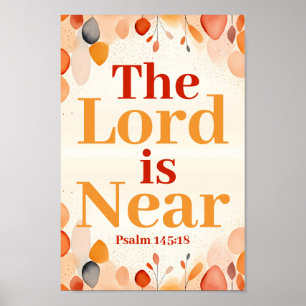 Poster O Senhor está perto de Boho Christian Wall Art