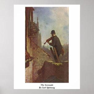 Póster O Serenade por Carl Spitzweg