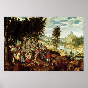 Poster O sermão de St John o baptista, c.1550