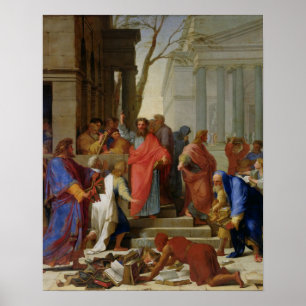 Póster O sermão de St Paul em Ephesus, 1649