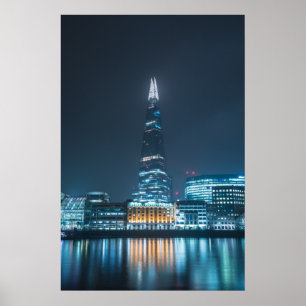 Poster O Shard London Bridge à noite