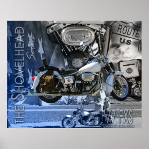 Poster O Shovelhead 1977 do JR