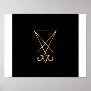 Póster O sigil dourado de Lucifer