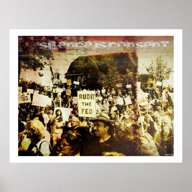 Póster O Silêncio É O Consentimento (Frente)