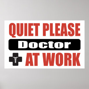 Póster O silêncio medica por favor Trabalho