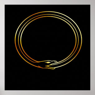 Poster O símbolo Ouroboros cobra