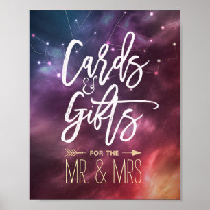 Poster O sinal do casamento carda a constelação da