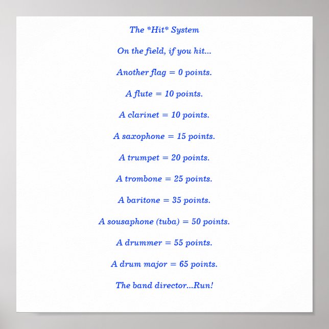 Póster O sistema *Hit* (Frente)