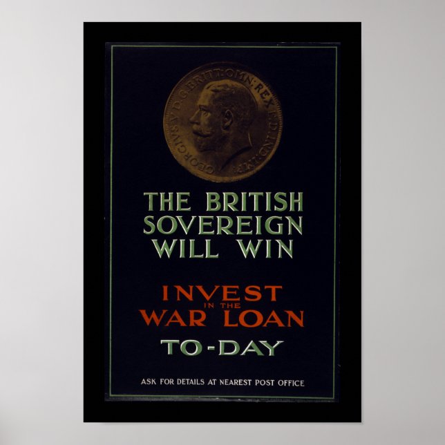 Poster O Soberano Britânico vencerá (fronteira) (Frente)