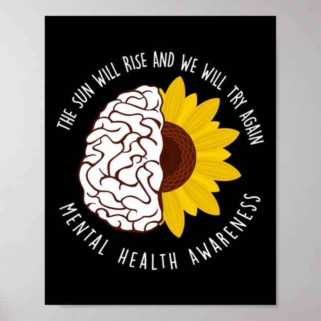 Poster O Sol Irá Subir E Tentaremos De Novo A Saúde Menta (Frente)