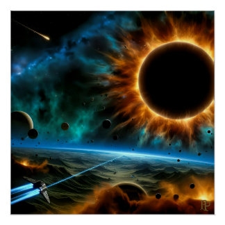 Póster O Sol Negro Buraco