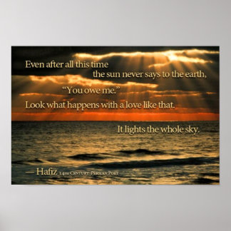 Póster O Sol Nunca Diz