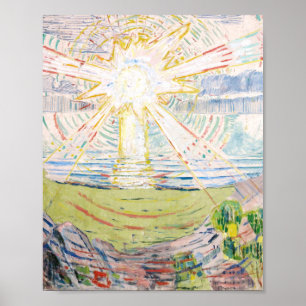 Poster O Sol Por Edvard Munch
