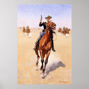 Póster O soldado por Frederic Remington