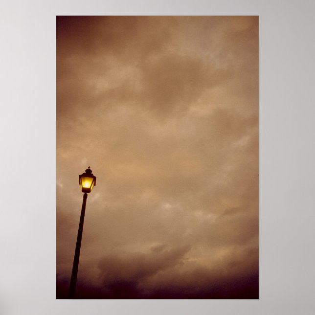 Póster O Solitário Lamppost (Frente)