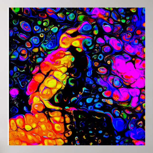 Poster O Solitário Pássaro 4: Estilo de Arte Líquida (Frente)