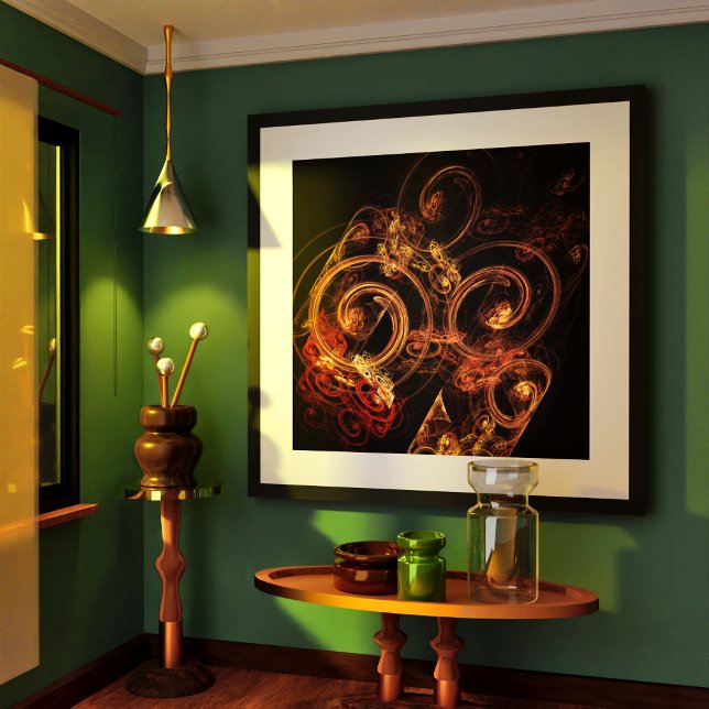 Póster O som da Abstrato de música (The Sound of Music Abstract Art Poster)