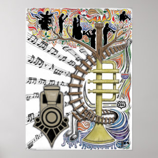 Poster "O Som Ouvido Através Das Árvores"