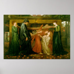 Póster O sonho de Dante na altura da morte de Beatrice