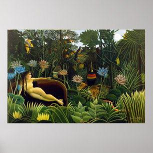 Poster O Sonho de Henri Rousseau (1910)