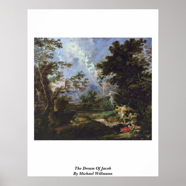 Poster O Sonho De Jacob De Michael Willmann (Frente)