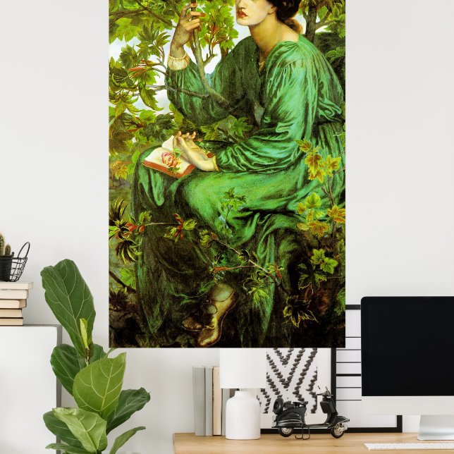 Poster O Sonho do Dia, arte fina, (Escritório em casa)