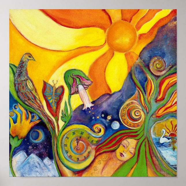 Póster O Sonho Fantasia Moderna Art Alice Wonderland (Frente)