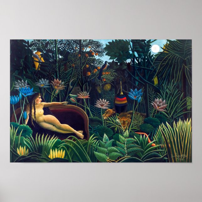 Poster O Sonho | Henri Rousseau | (Frente)