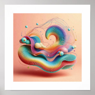 Poster O Sonho Único de Abstrato