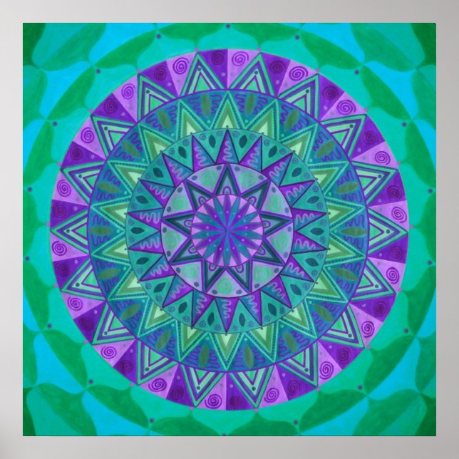 Poster O sonho verde Mandala (Frente)