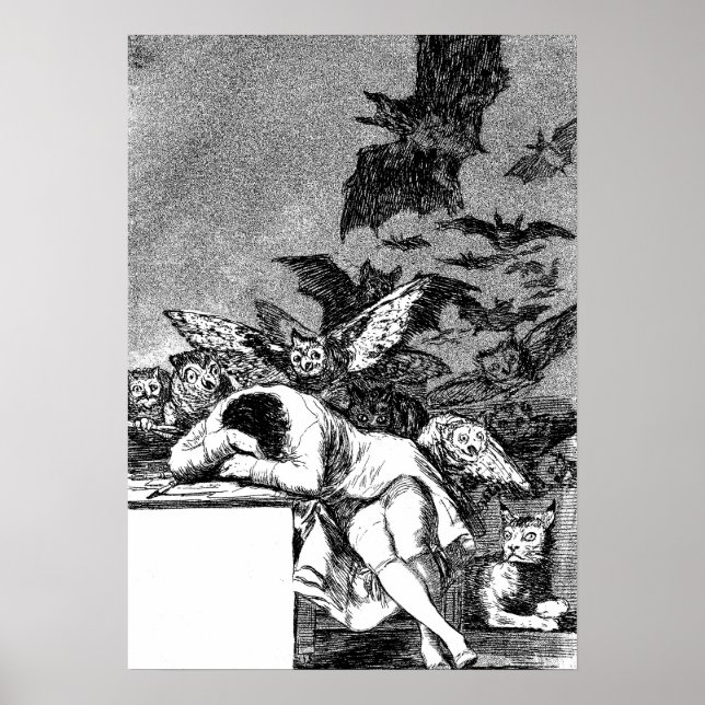 Poster O Sono Da Razão Produz Monstros, Goya (Frente)