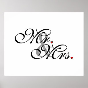 Póster O Sr. e a Sra. Marido Esposa Seu Ela Weds