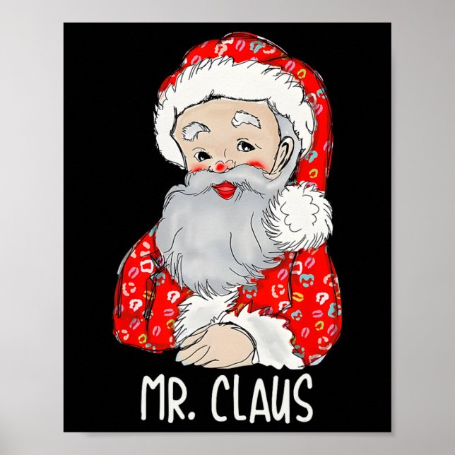 Poster O Sr. e a Sra. Papai Noel Casais de Natal (Frente)