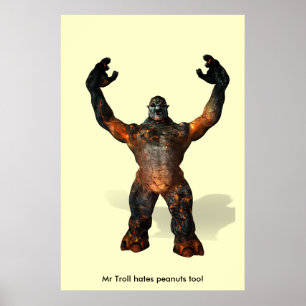 Póster O Sr. Pesca à linha deia amendoins demasiado!