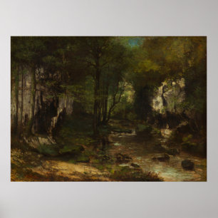 Poster O Stream - Gustave Courbet Belas Artes