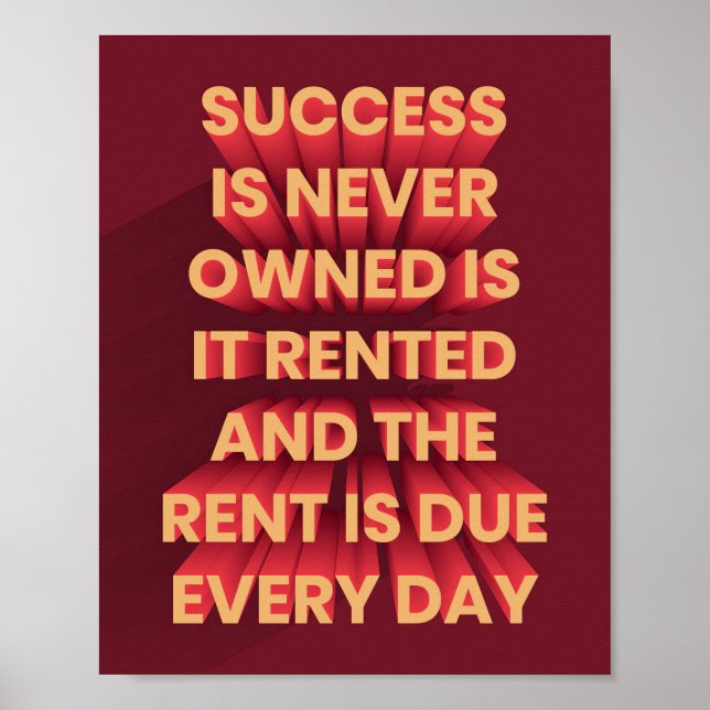 Poster O Sucesso Nunca É Proprietário, É? (Frente)