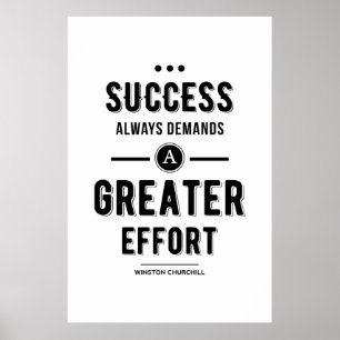 Poster O sucesso preto exige sempre um esforço maior