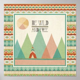 Póster O sudoeste Geo II  esteja selvagem e livre