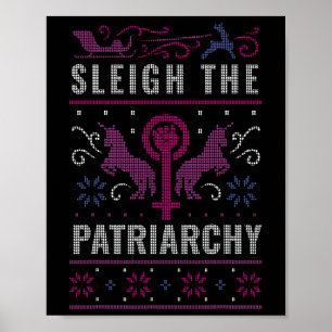 Poster O Suéter de Natal Feio Patriarcado Feminista