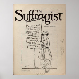 Póster O sufrágio RightsJune 2 1917 das mulheres do