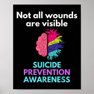 Poster O Suicídio Dá A Dor A Outra Pessoa. Suicídio